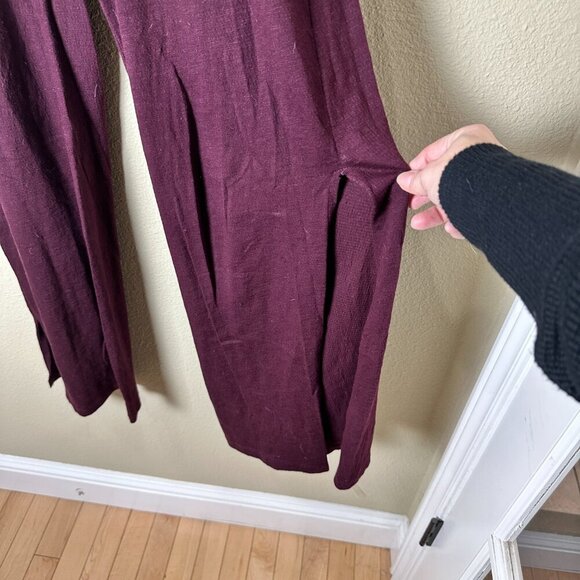 URBAN OUTFITTERS Soft Wide Leg Side Slit Pants Trousers Size XS - Picture 4 of 9